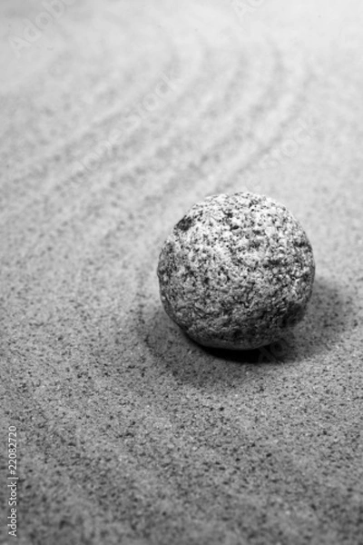 Obraz black and white picture of zen stone garden