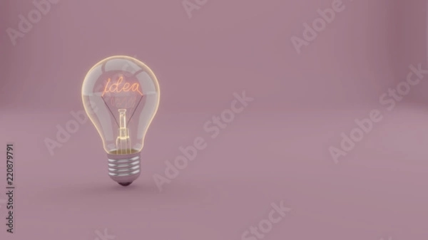 Fototapeta Idea Lightbulb