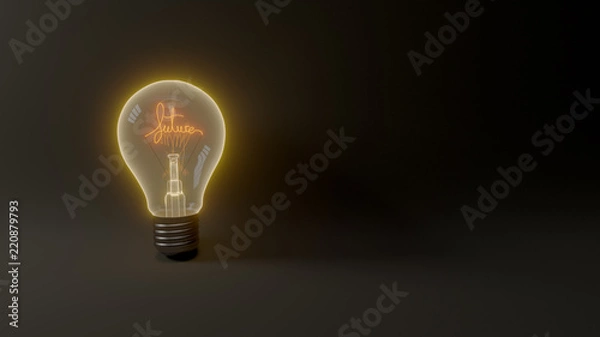 Fototapeta Future Lightbulb