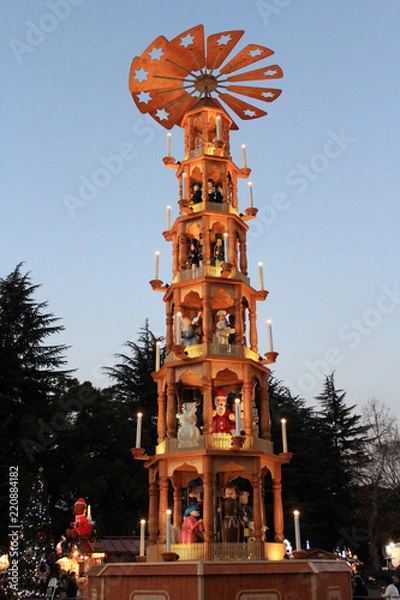 Fototapeta クリスマスピラミッド