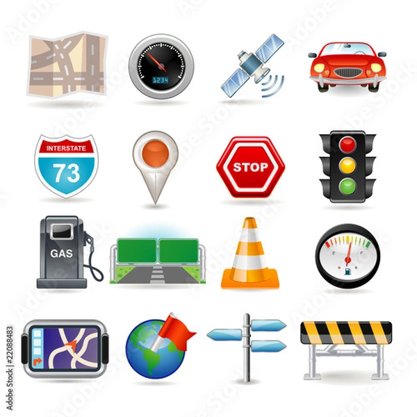 Obraz navigation icon set