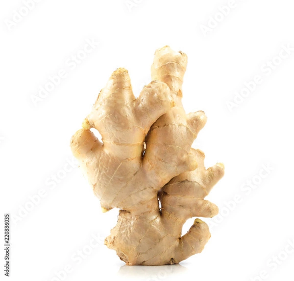 Obraz Fresh ginger isolated on white background