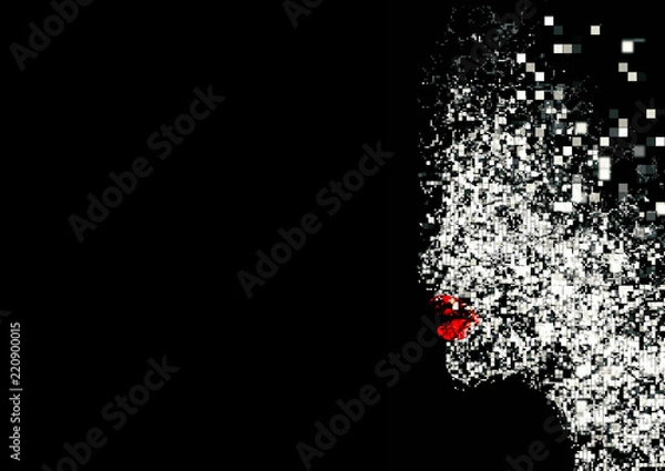 Obraz 女性の横顔