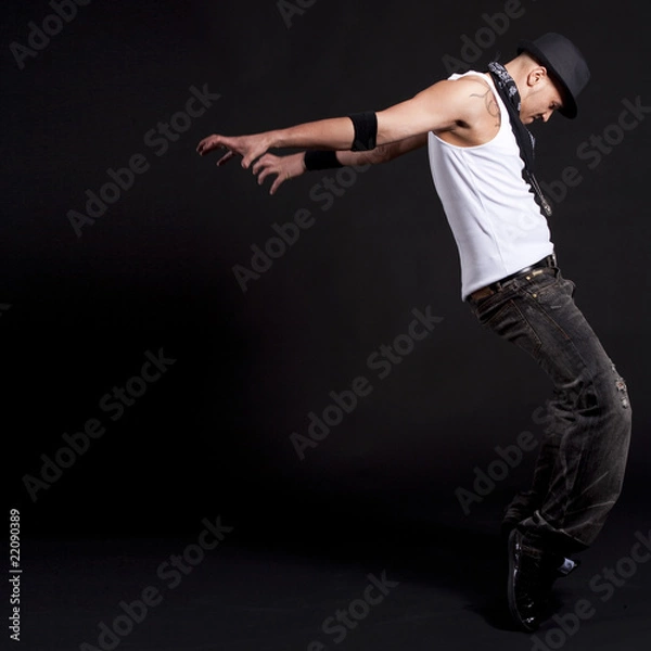 Fototapeta Young stylish dancer