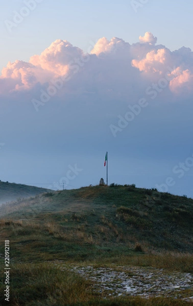 Obraz Calm flag at sunrise