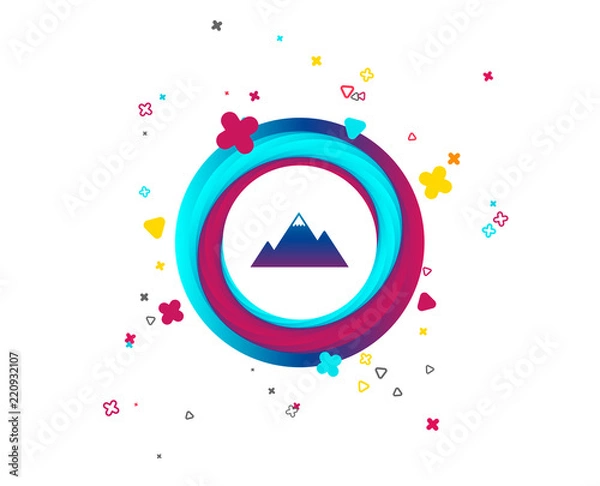 Fototapeta Mountain icon