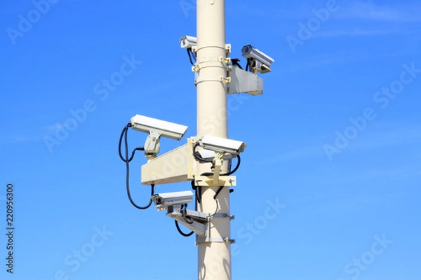 Fototapeta Monitor on the wire