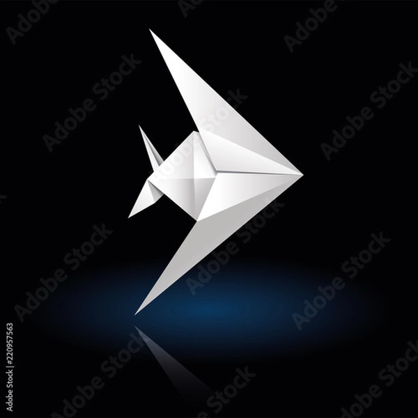 Obraz origami fish