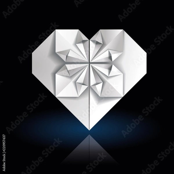 Obraz Origami heart