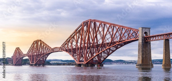 Obraz Forth bridge Edinburgh Panorama