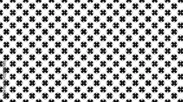 Obraz 花もしくは蝶のシルエットパターン / Floral or Butterfly Silhouette Pattern