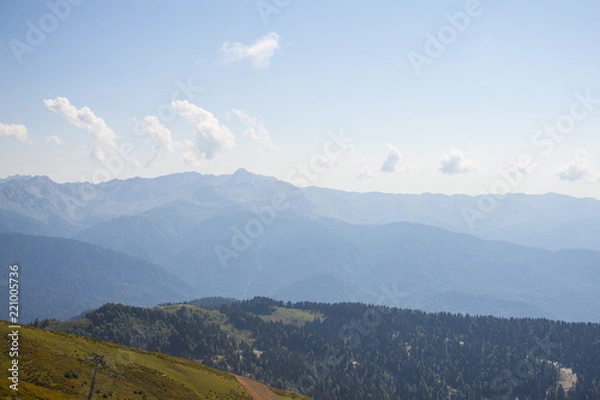 Fototapeta горы Розы Хутор, montains