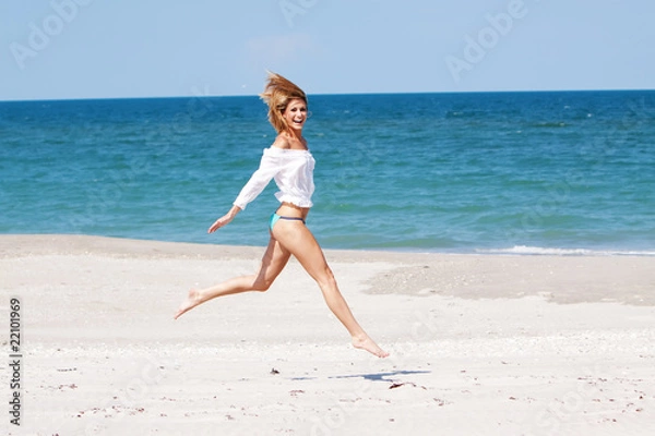 Obraz Running on the beach