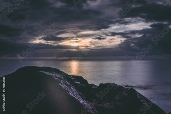 Obraz Dramatic Exposure of Sunset Beach