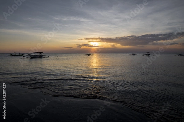 Obraz バリ島　クタビーチ　夕日