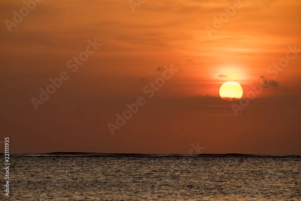 Obraz バリ島　クタビーチ　夕日