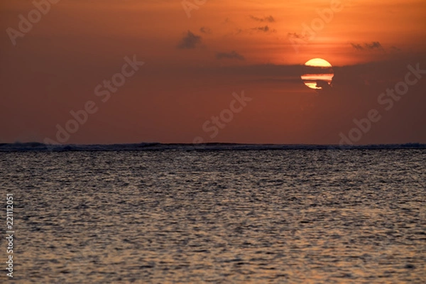 Obraz バリ島　クタビーチ　夕日