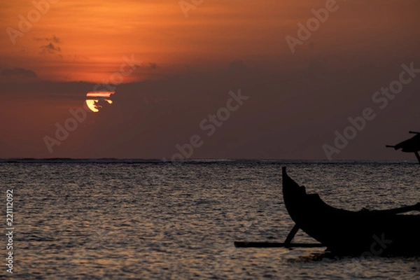 Obraz バリ島　クタビーチ　夕日