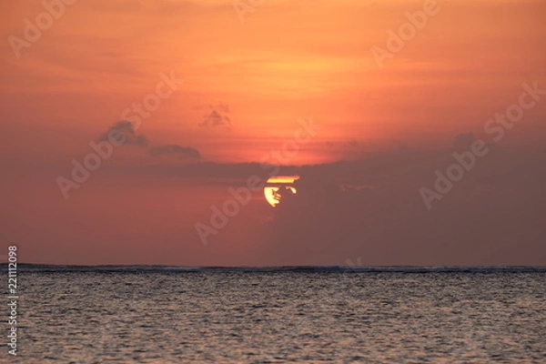Obraz バリ島　クタビーチ　夕日
