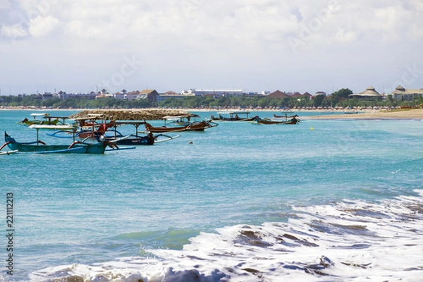 Obraz バリ島　クタビーチ　インドネシア