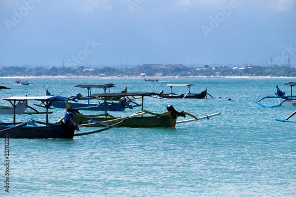 Obraz バリ島　クタビーチ　インドネシア