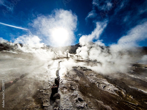 Obraz geyser d'atacama