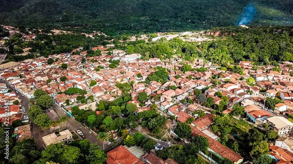 Obraz village dans la jungle