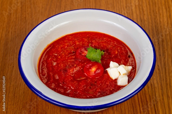 Fototapeta Gazpacho tomato soup