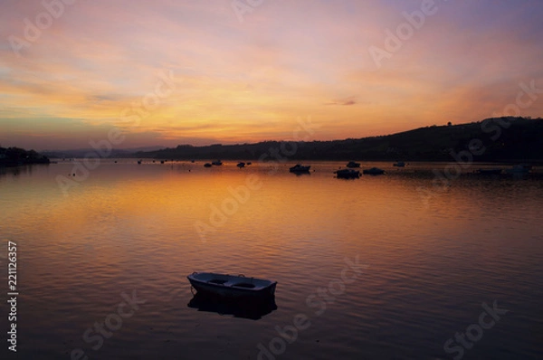 Obraz Shaldon beach at sunset, Devon