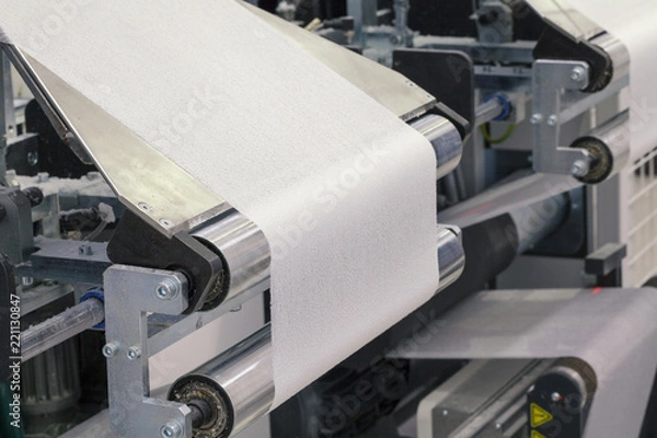 Obraz maszyna do rolek papieru