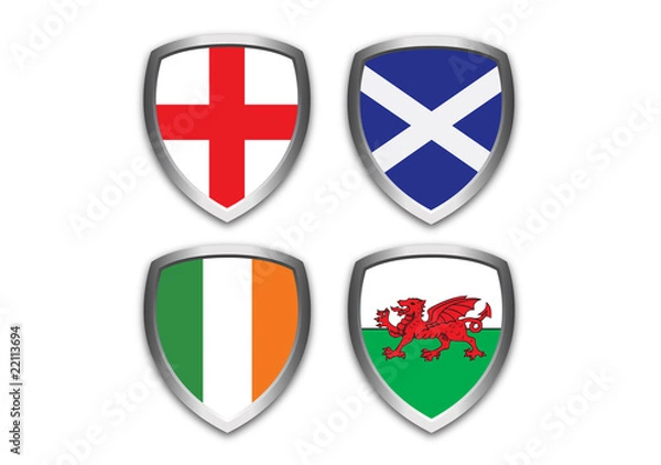 Fototapeta Flag Crests