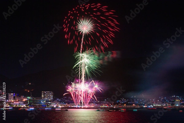 Fototapeta 関門海峡花火大会