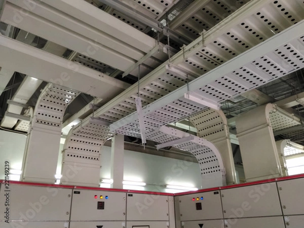 Obraz cable tray in electrical room