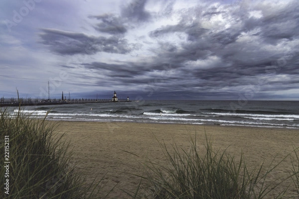 Obraz Lake Michigan Lighthouse 