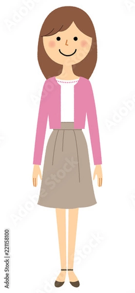 Fototapeta 若い女性　ママ