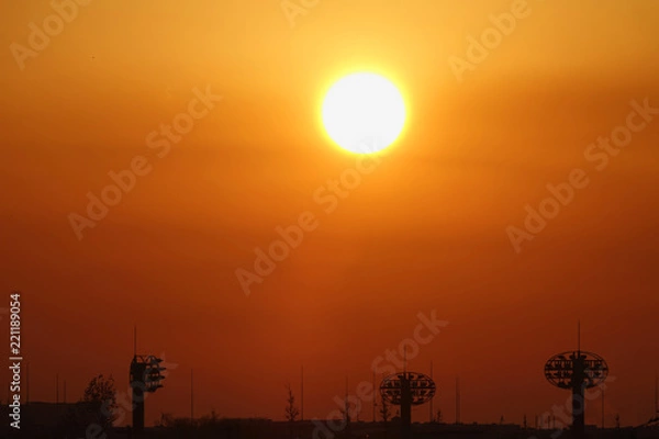 Obraz 冬の朝の太陽_816