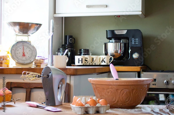 Obraz Kitchen with baking utensils