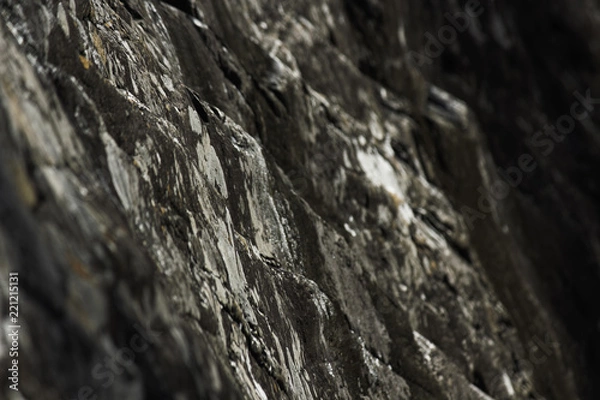 Fototapeta Steep Stone Cliff Hang Surface Detail Close-up