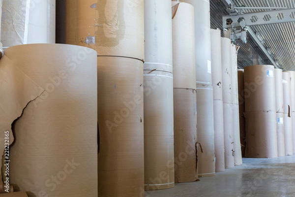 Fototapeta at the papermaking factory