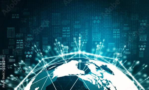 Obraz koncepcja informacji dużych zbiorów danych w Internecie