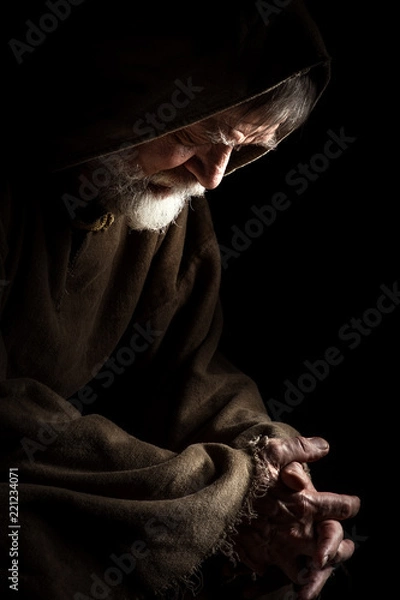 Fototapeta Mnich się modli