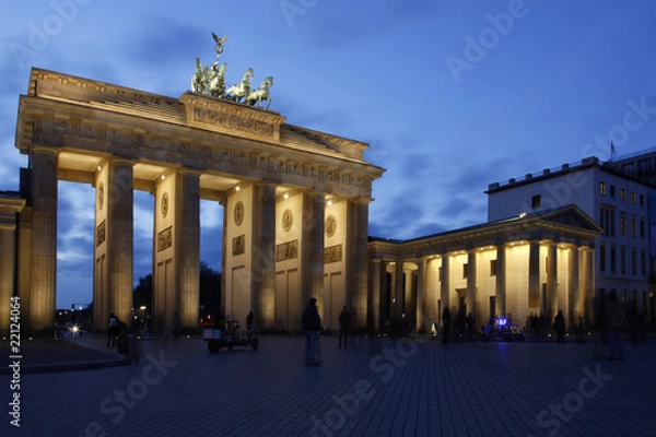 Obraz Brandenburger Tor zur blauen Stunde