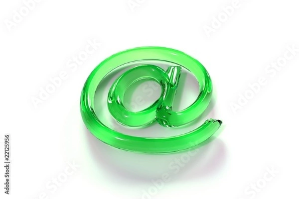 Obraz Arobase 3D Verre vert