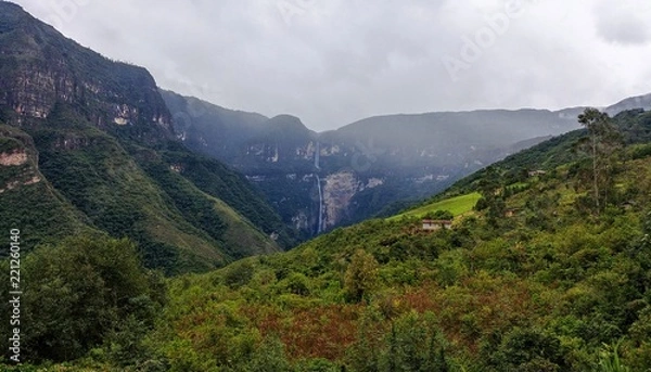 Fototapeta Panorama de Cascada