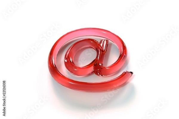 Obraz Arobase 3D Verre rouge