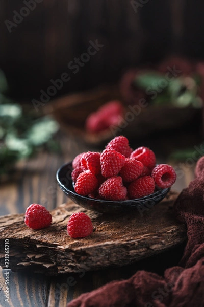 Obraz Świeże maliny. Świeże malina