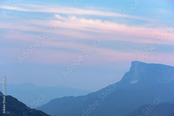 Obraz Cloud patterns above mountains