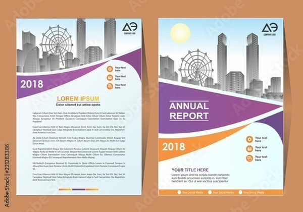 Fototapeta simple cover, layout, brochure, magazine, catalog, flyer for background
