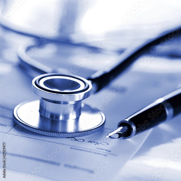 Obraz Stetoskop i recepta