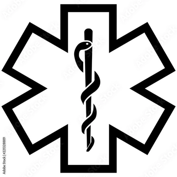 Obraz Logo Ambulance et infirmier